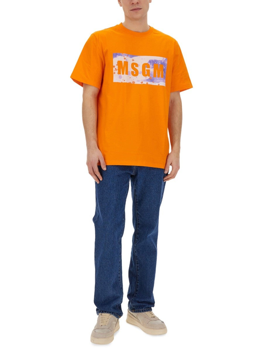 msgm T-SHIRT WITH LOGO