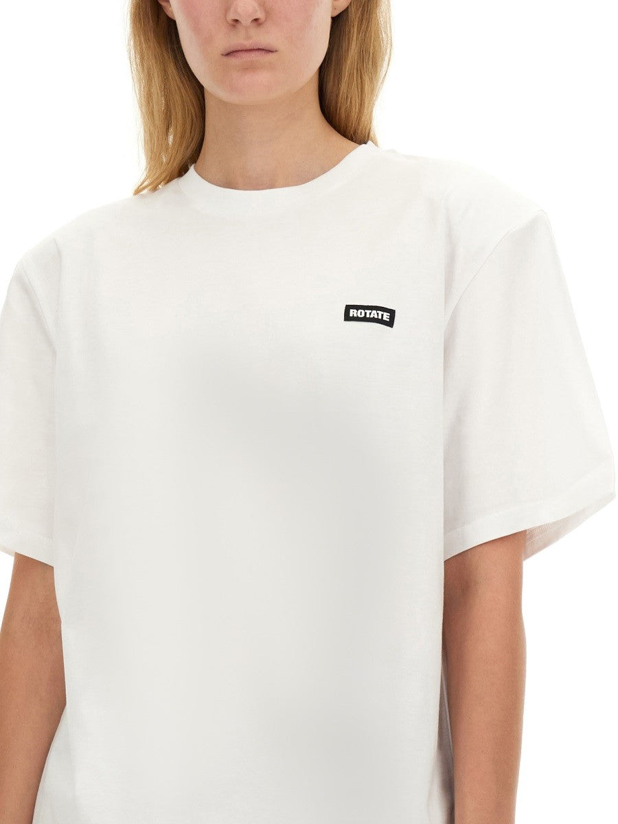 ROTATE BIRGER CHRISTENSEN T-SHIRT WITH LOGO