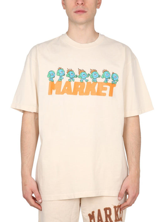 MARKET T-SHIRT WITH LOGO