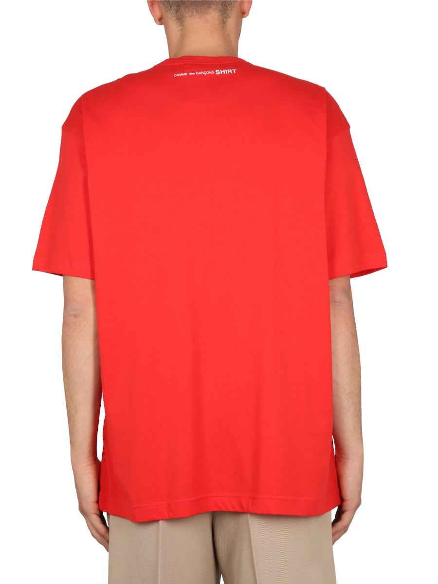 COMME DES GARCONS SHIRT T-SHIRT WITH LOGO