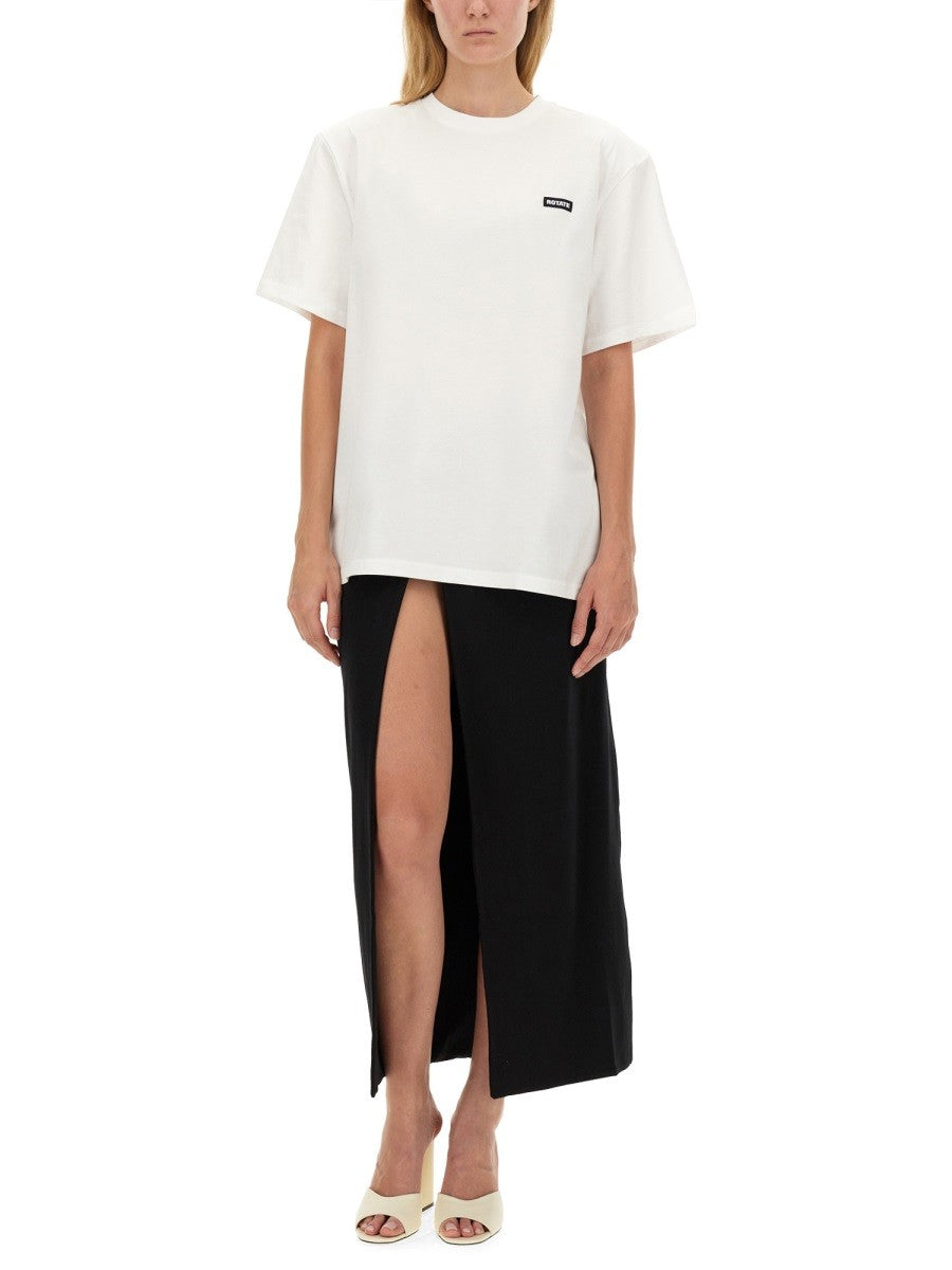 ROTATE BIRGER CHRISTENSEN T-SHIRT WITH LOGO