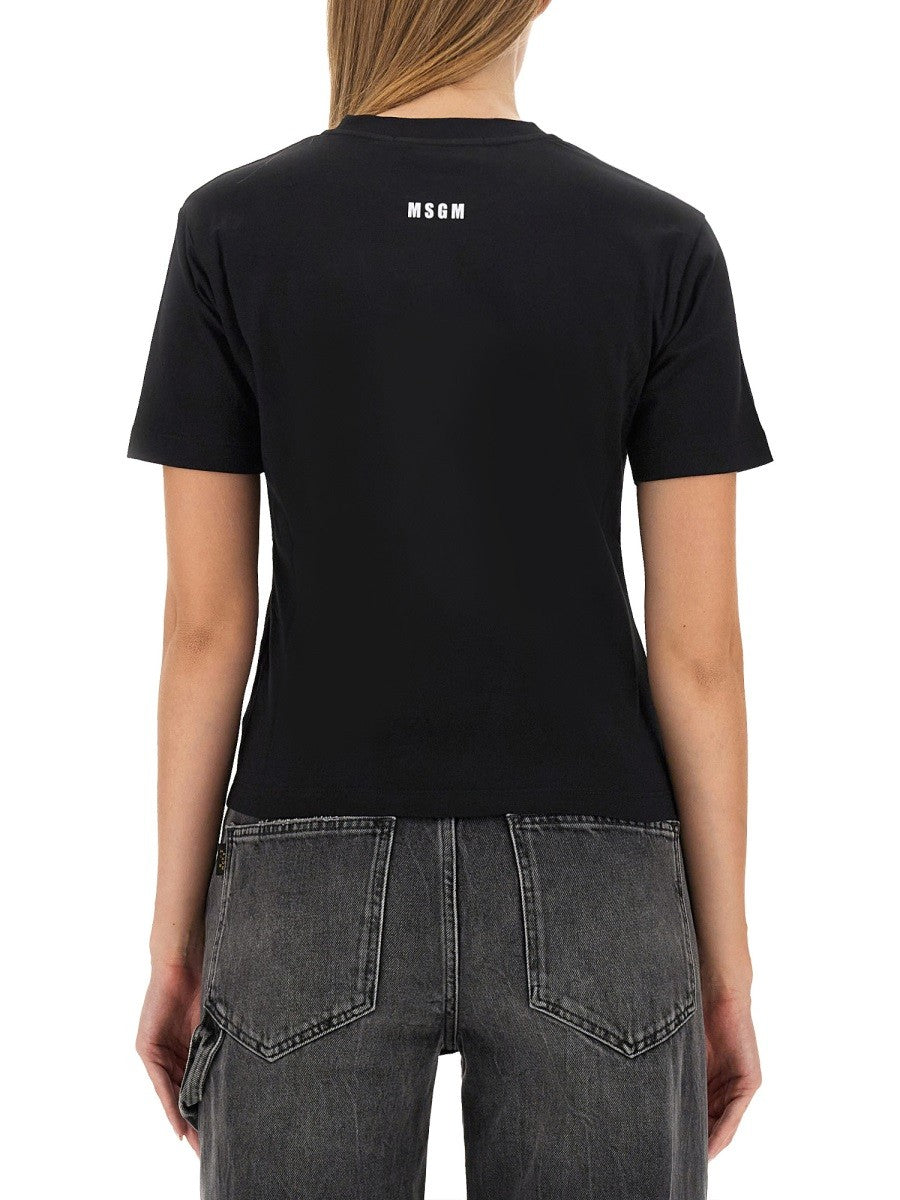 msgm T-SHIRT WITH LOGO