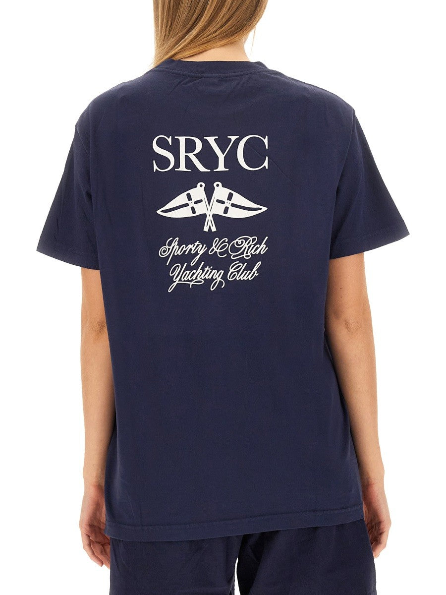 SPORTY&RICH T-SHIRT WITH LOGO