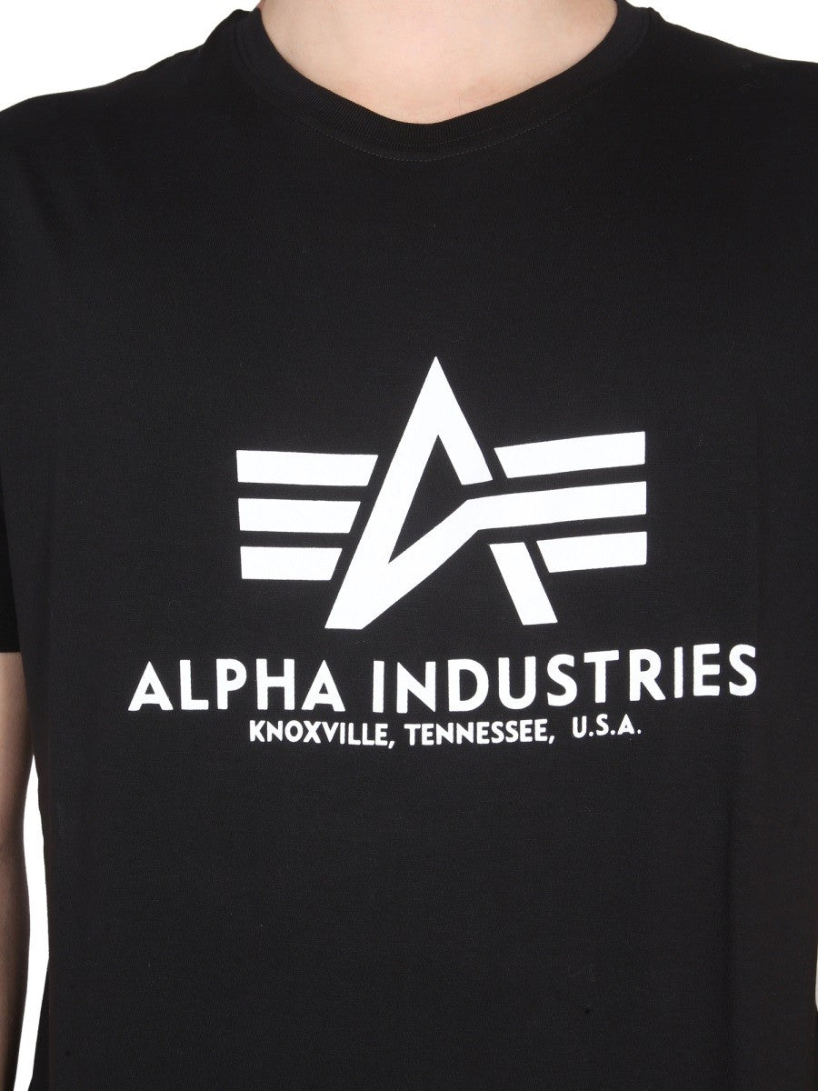 ALPHA INDUSTRIES T-SHIRT WITH LOGO