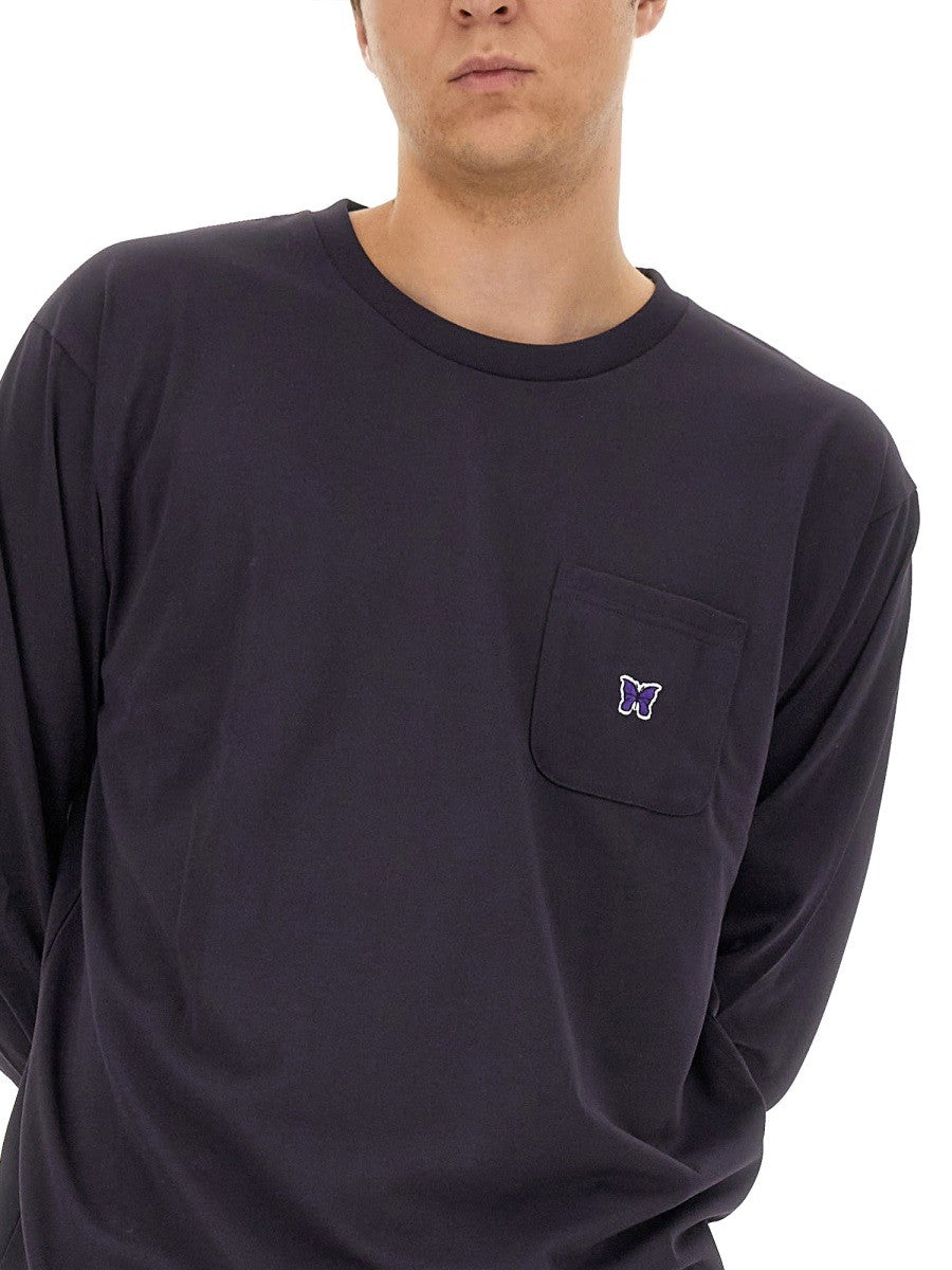 NEEDLES T-SHIRT WITH LOGO