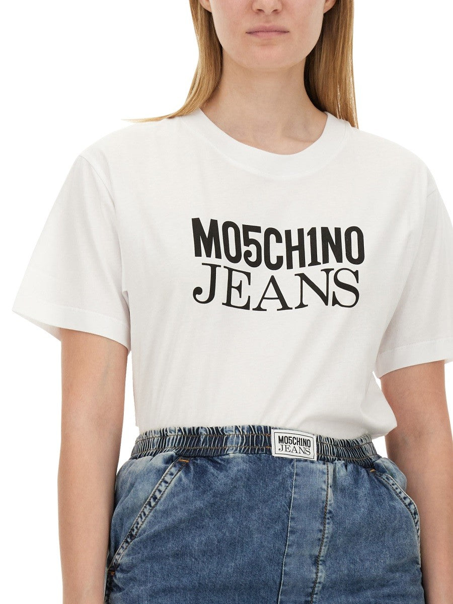 MOSCHINO JEANS T-SHIRT WITH LOGO