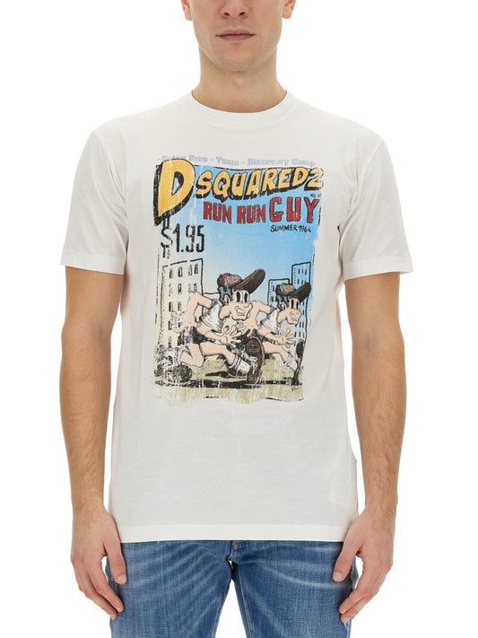 Dsquared T-SHIRT WITH PRINT