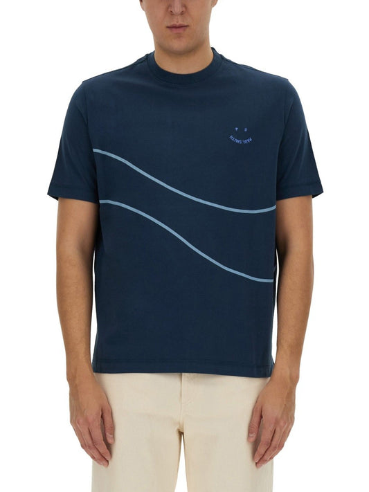 PS BY PAUL SMITH T-SHIRT WITH PRINT