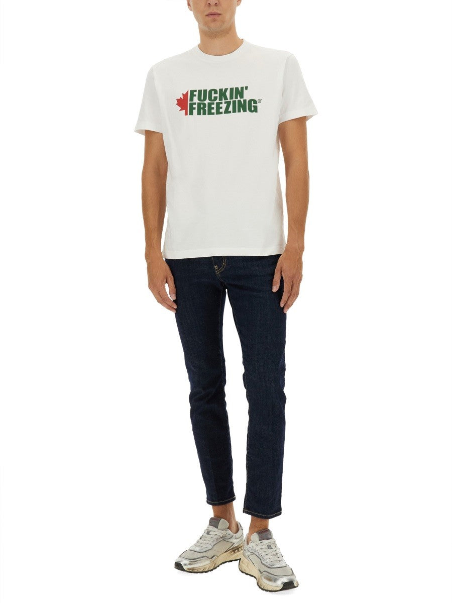 Dsquared T-SHIRT WITH PRINT