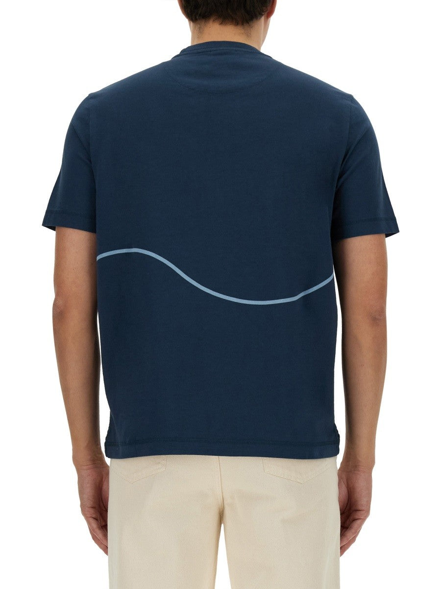 PS BY PAUL SMITH T-SHIRT WITH PRINT