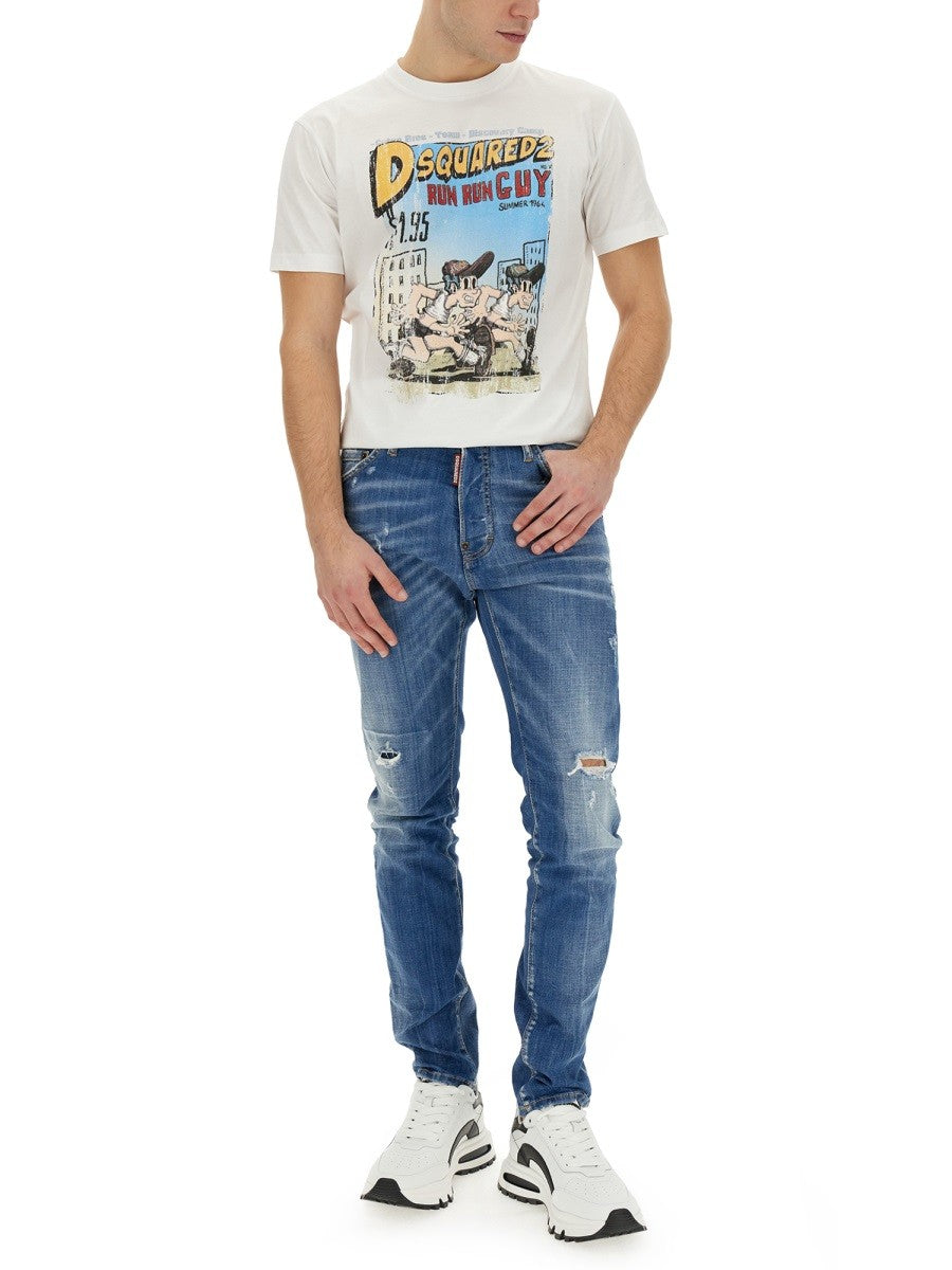 Dsquared T-SHIRT WITH PRINT