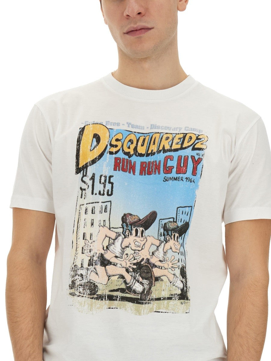 Dsquared T-SHIRT WITH PRINT