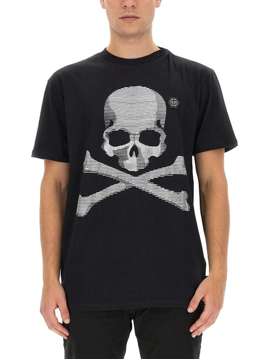 Philipp Plein T-SHIRT WITH RHINESTONES