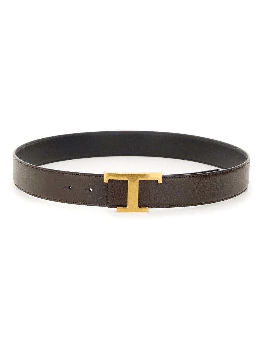 TOD'S "T TIMELESS" REVERSIBLE BELT