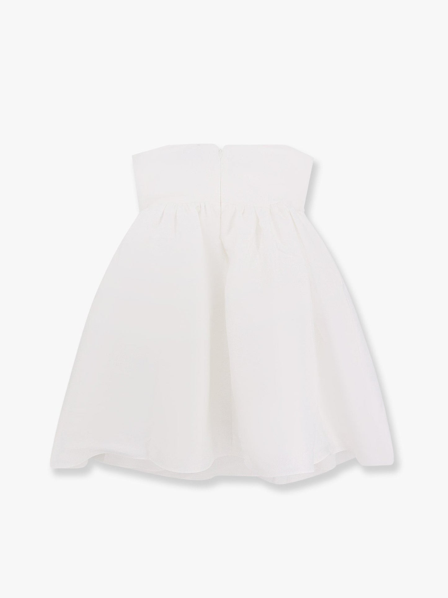 SELF PORTRAIT Taffeta décolleté dress with bow