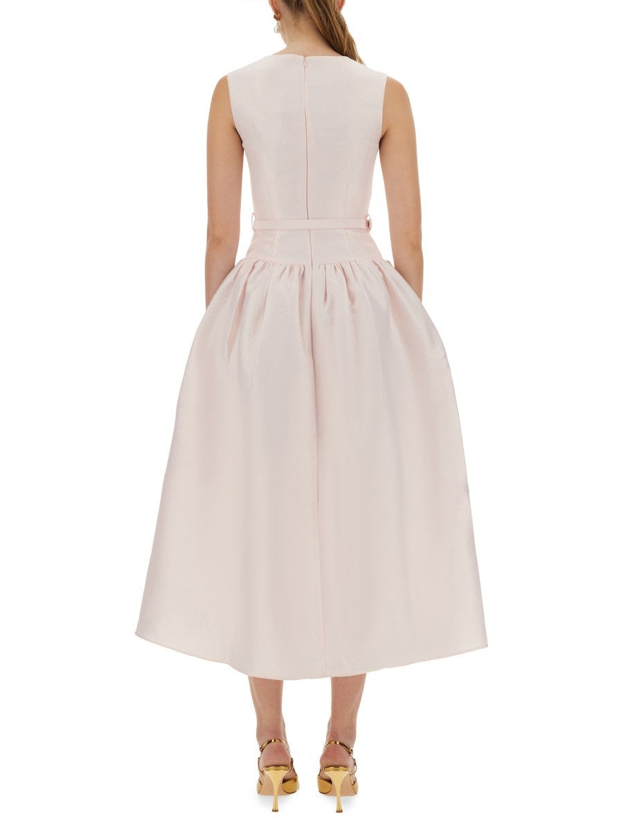 SELF-PORTRAIT TAFFETA MIDI DRESS