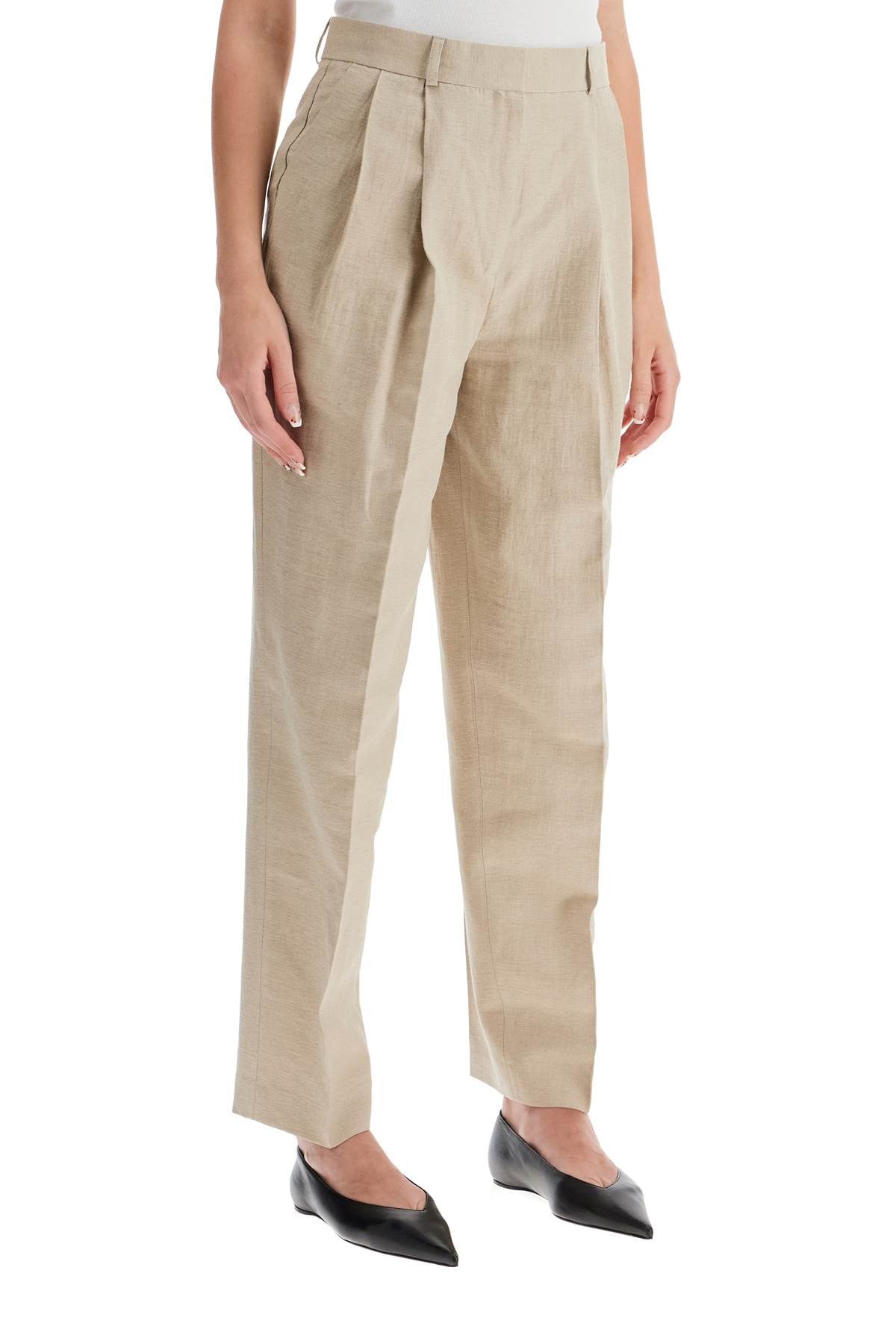 TOTEME tailored linen blend trousers for men