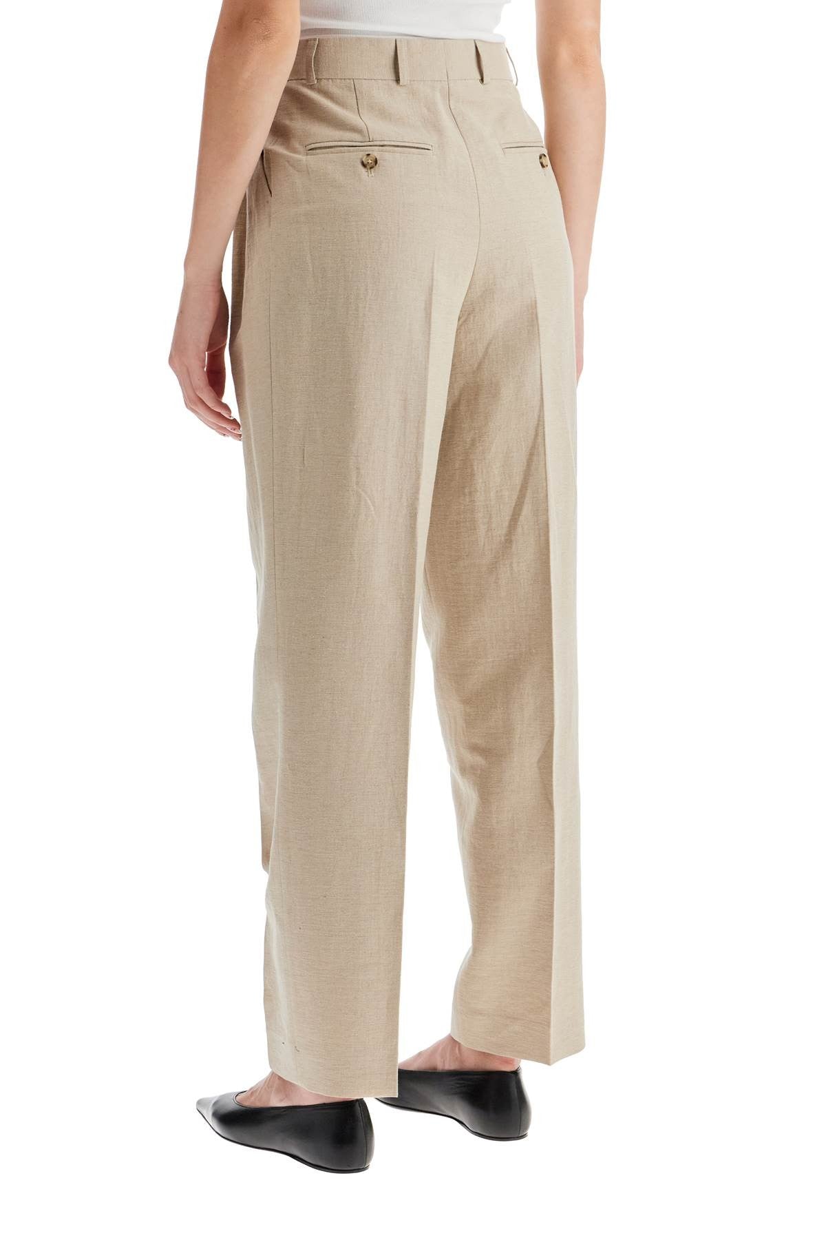 TOTEME tailored linen blend trousers for men