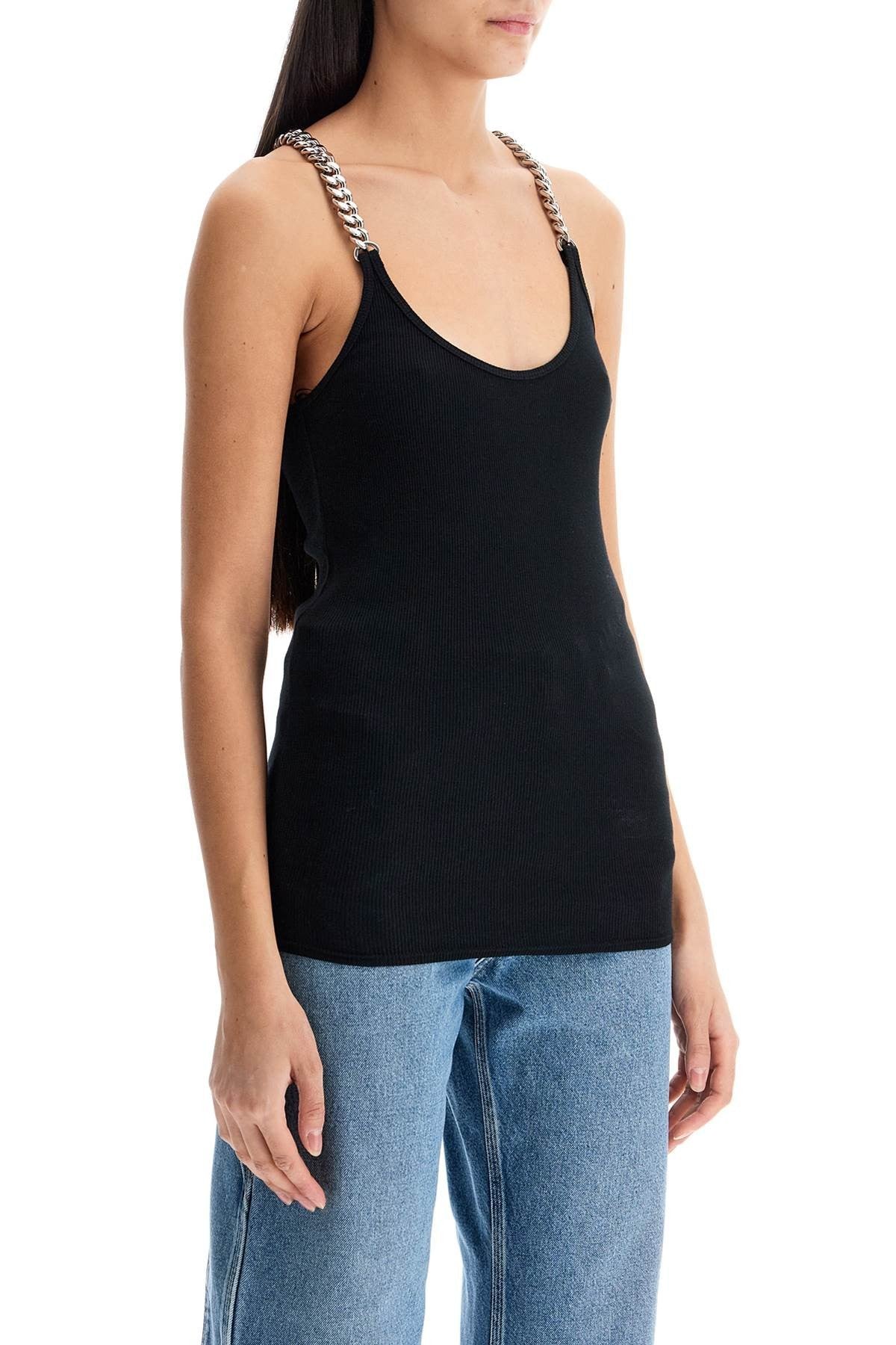 stella mccartney "tank top with chains on