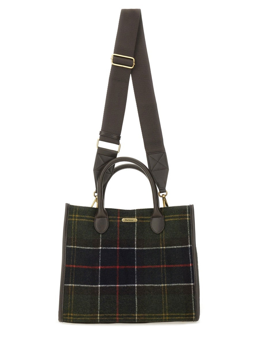 BARBOUR TARTAN "BARRHILL" TOTE BAG
