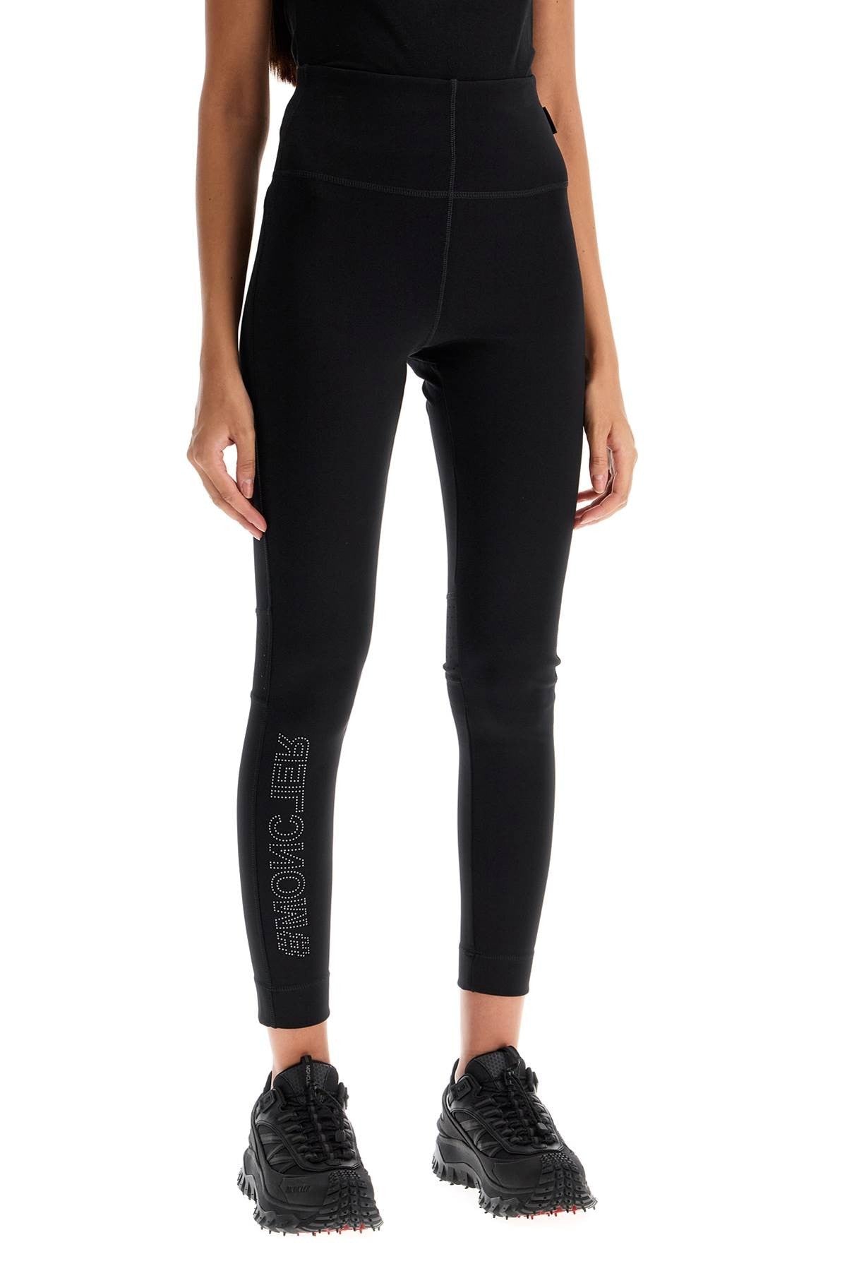 MONCLER GRENOBLE technical jersey leggings for active wear