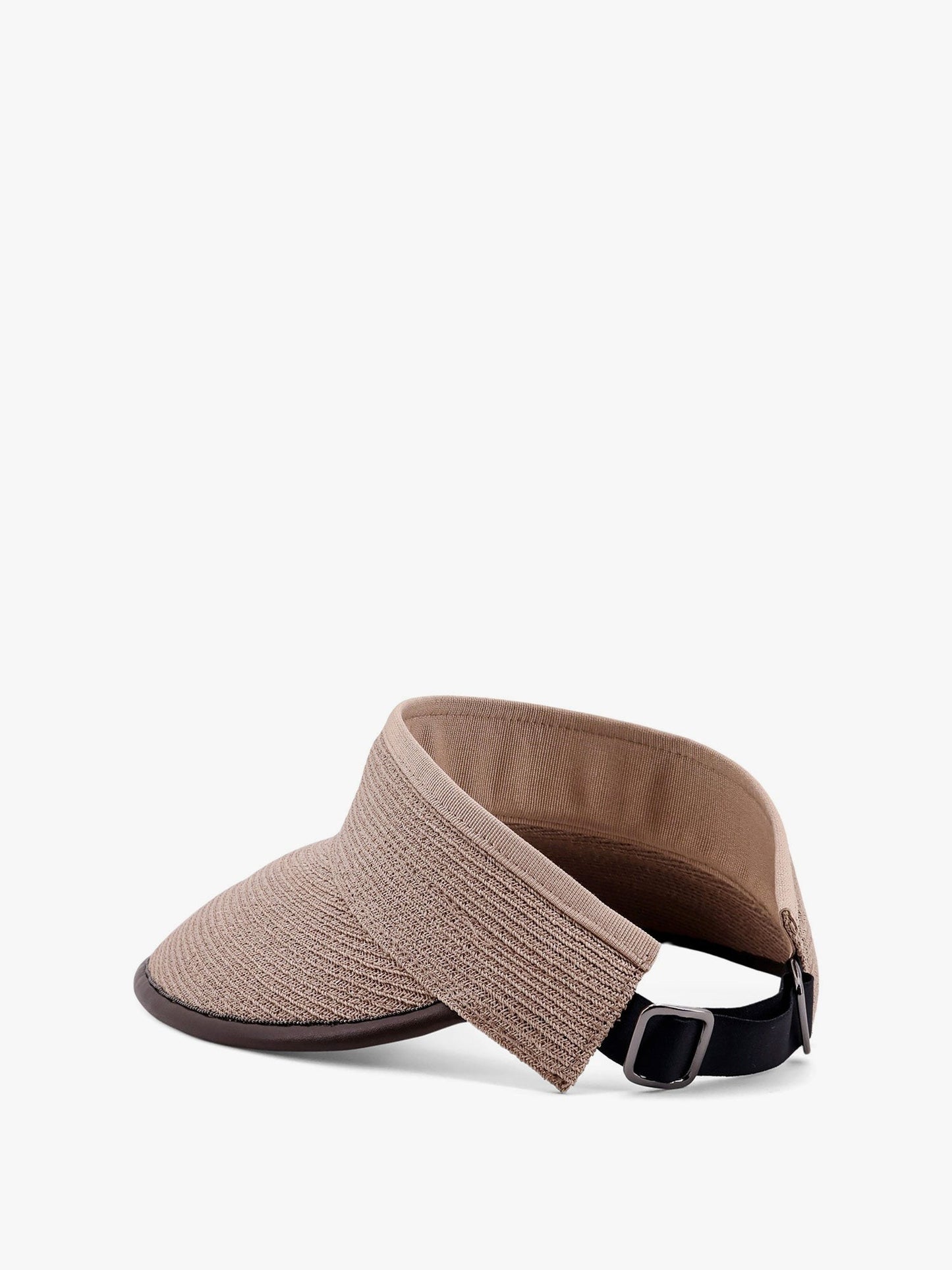 Brunello Cucinelli Techno hemp and cotton visor with Monili detail