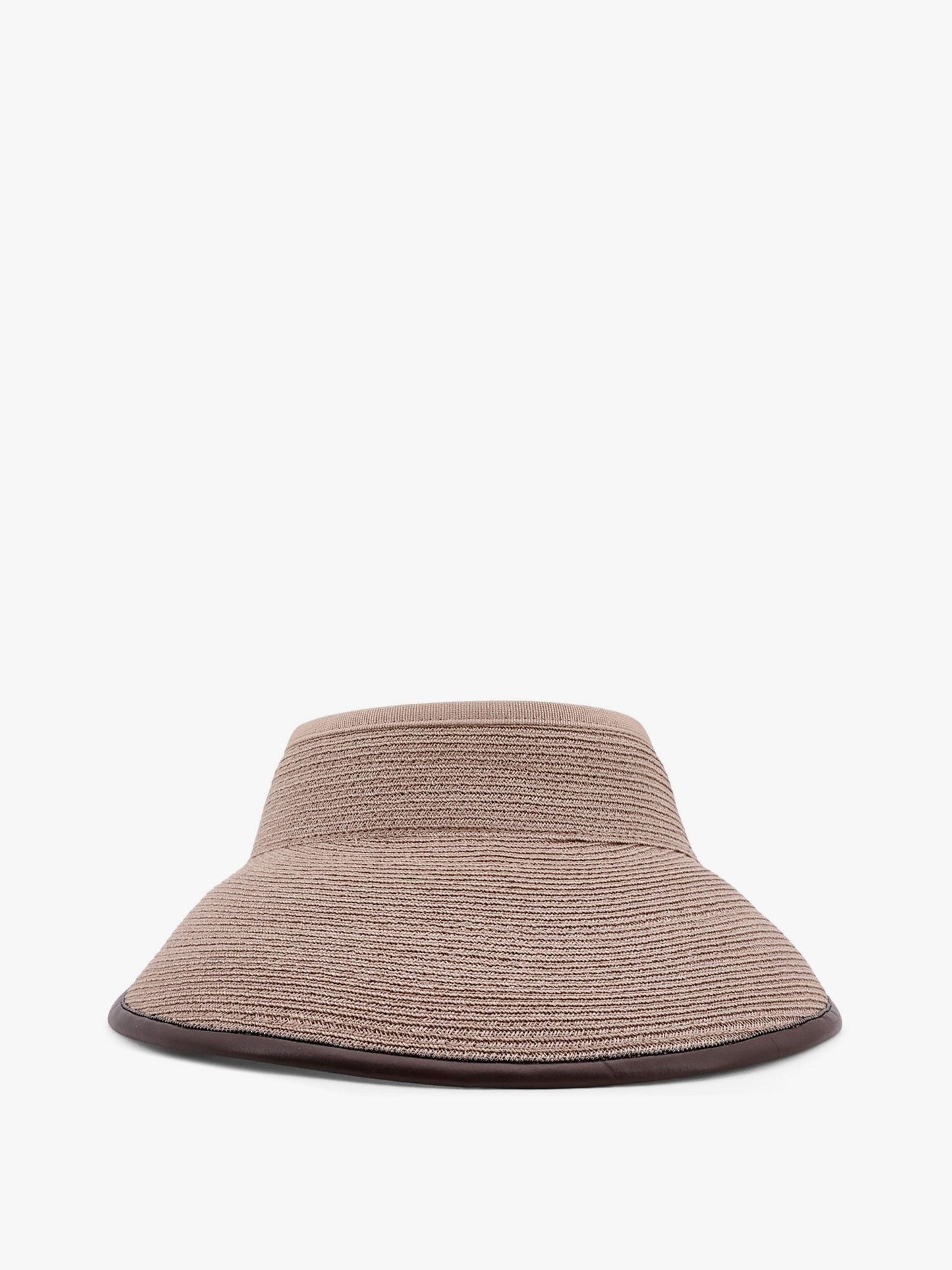 Brunello Cucinelli Techno hemp and cotton visor with Monili detail