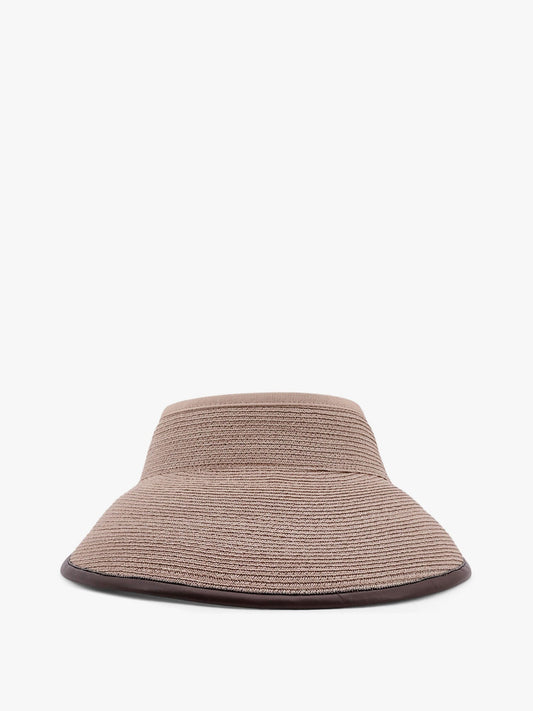 Brunello Cucinelli Techno hemp and cotton visor with Monili detail