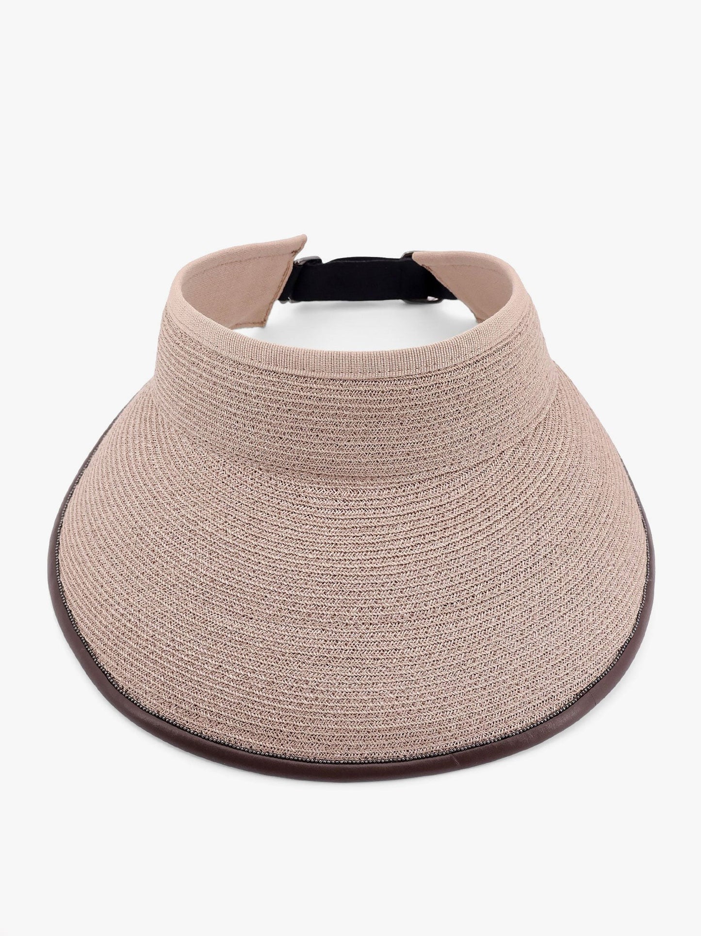 Brunello Cucinelli Techno hemp and cotton visor with Monili detail