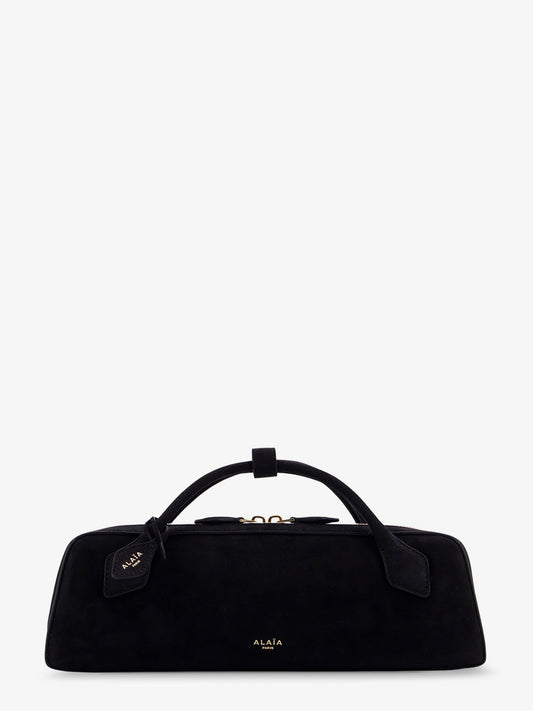 ALAIA Teckel Clutch suede handbag