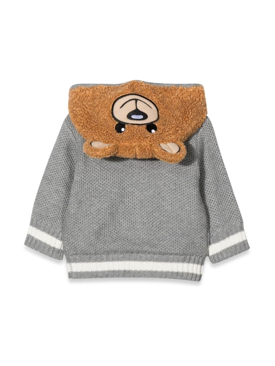 Moschino TEDDY BEAR HOODED CARDIGAN