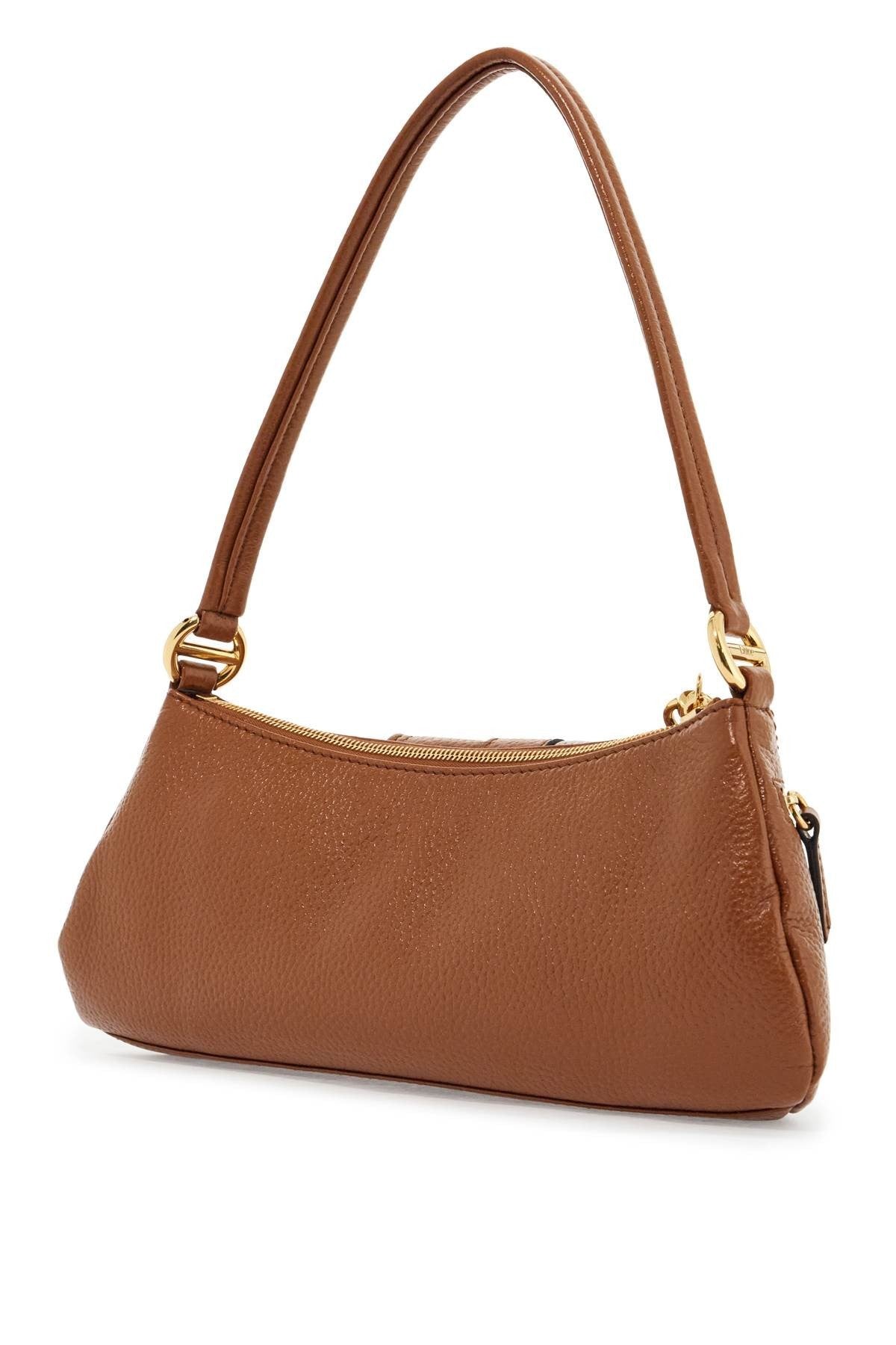 CHLOE' the 99 bag in clay brown brass with glossy gold finishes