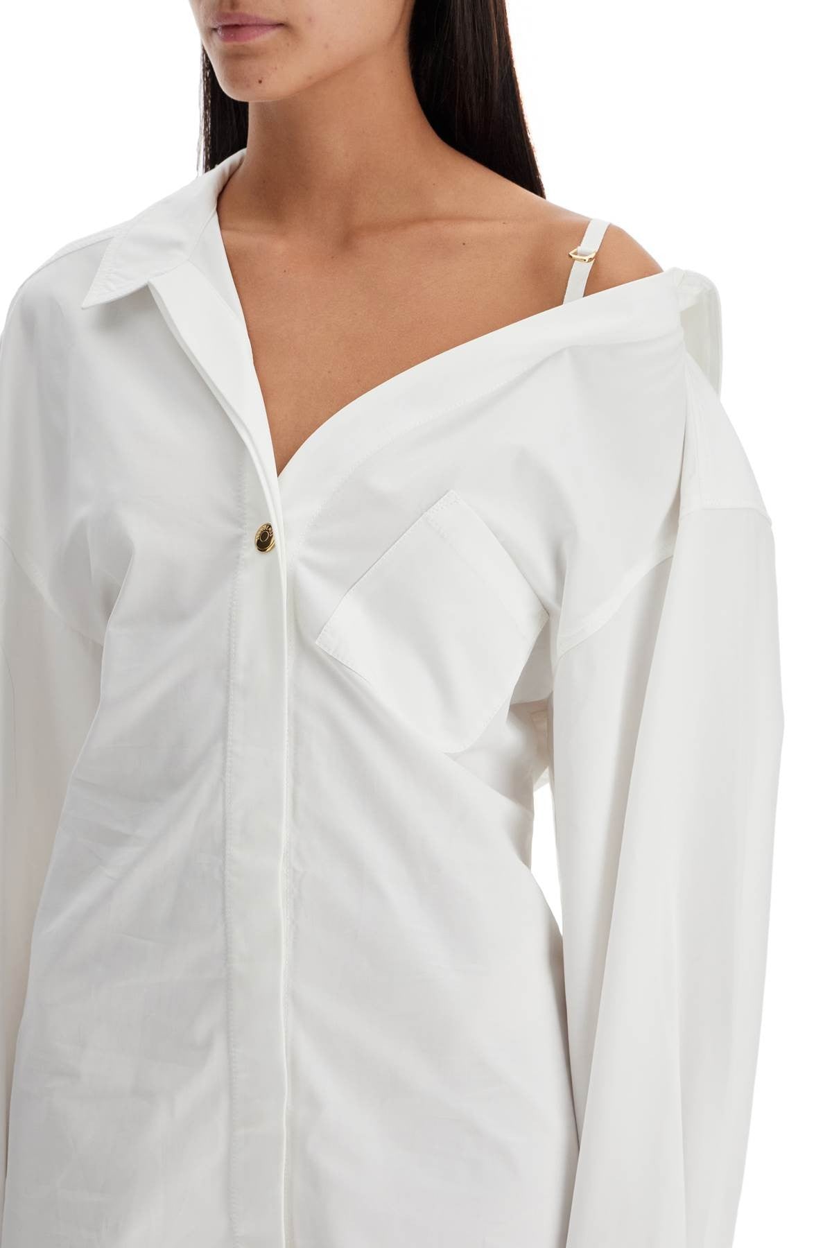 JACQUEMUS 'la mini robe chemise' shirt dress