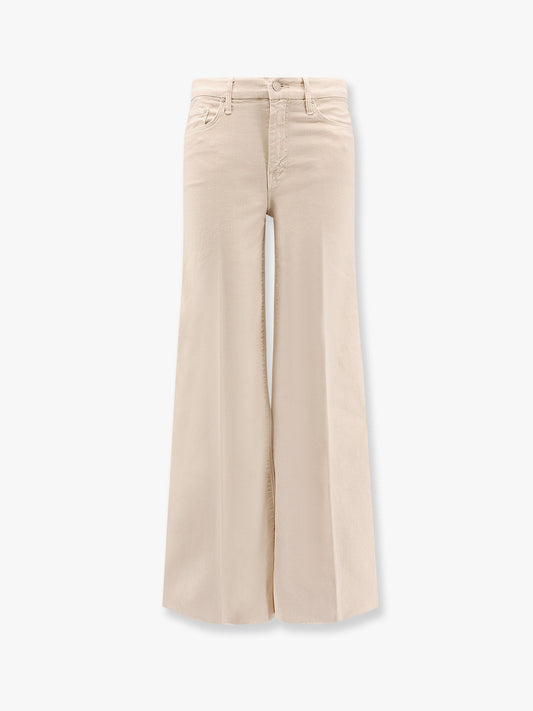 MOTHER The roller fray stretch cotton trouser