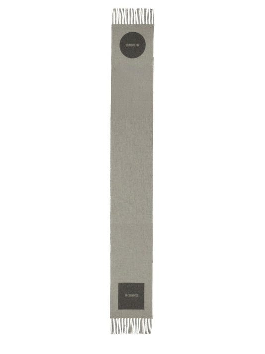 JACQUEMUS THE "ROND CARRÉ" SCARF WITH LOGO
