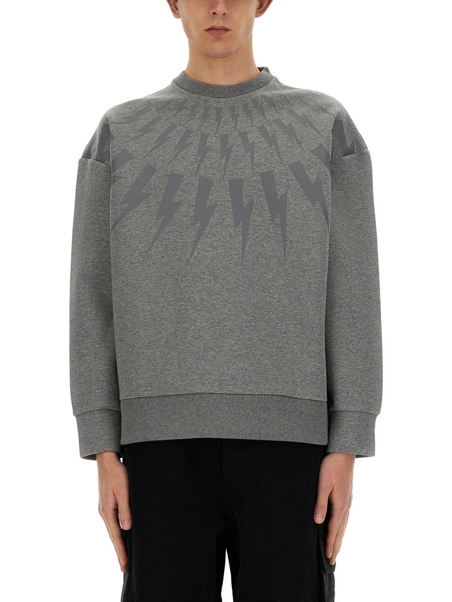 neil barrett "THUNDERBOLT" SWEATSHIRT