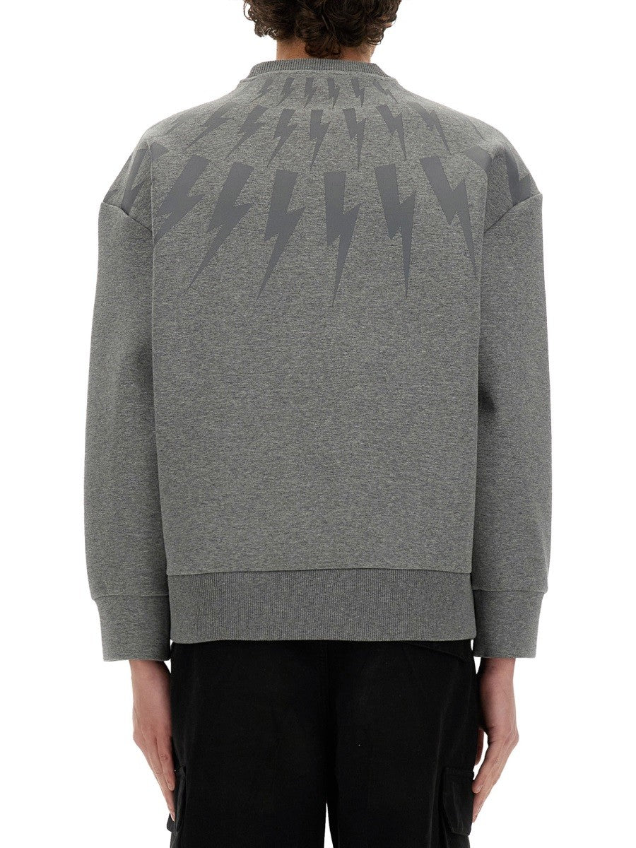 neil barrett "THUNDERBOLT" SWEATSHIRT