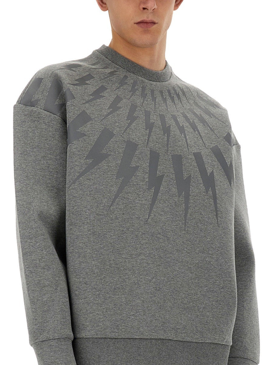 neil barrett "THUNDERBOLT" SWEATSHIRT