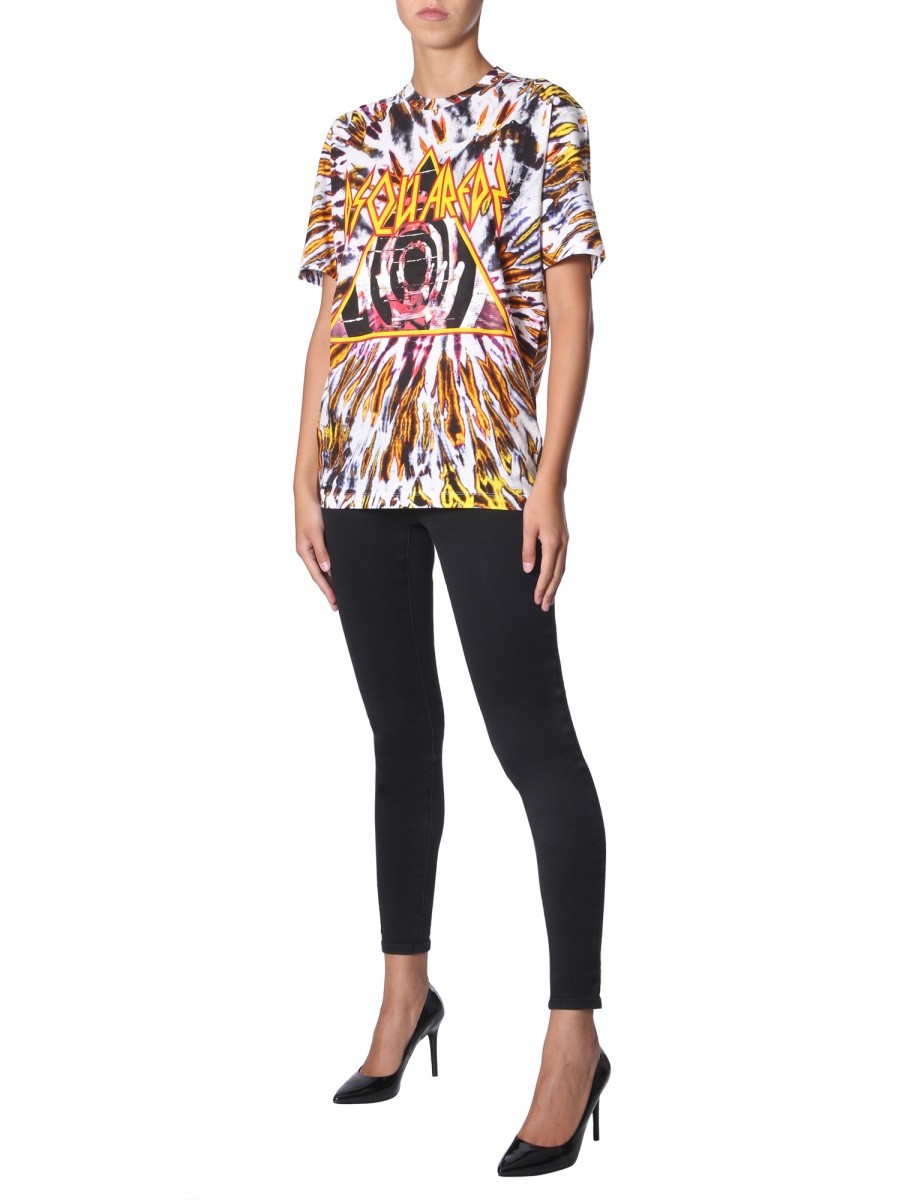 Dsquared TIE AND DYE PRINT T-SHIRT