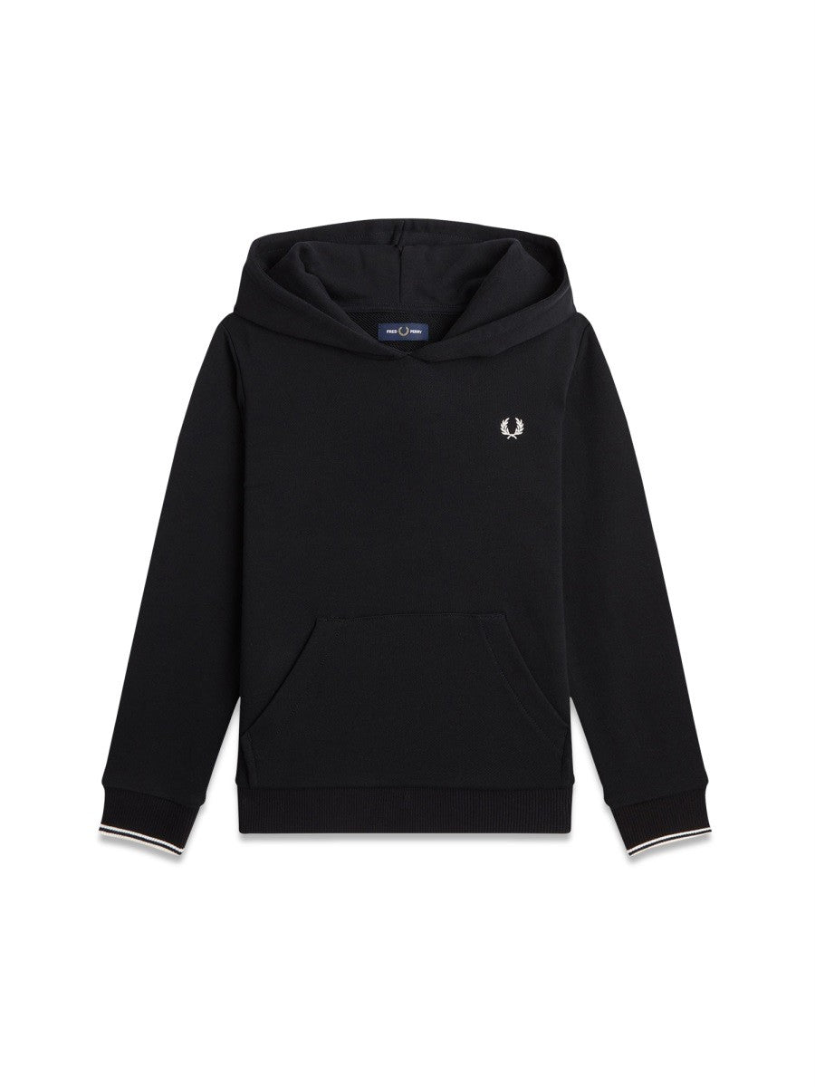 FRED PERRY TIPPED HOODED SWEATSHIRT