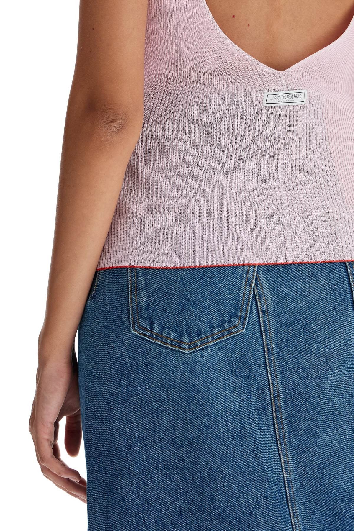 JACQUEMUS top 'the shoulder knit