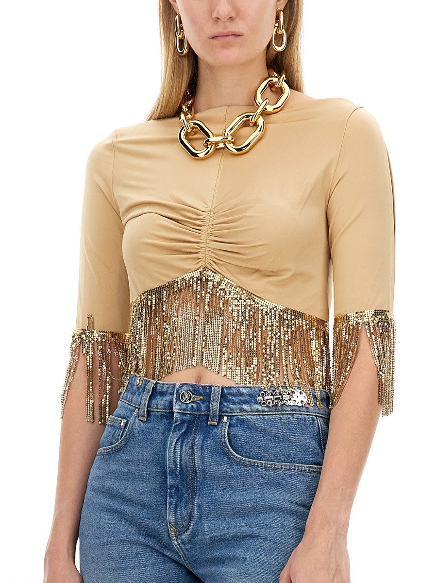 RABANNE TOP WITH BANGS