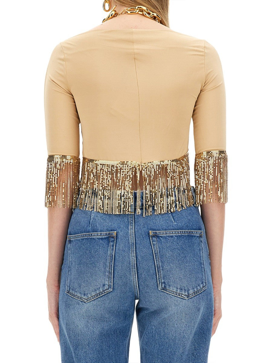 RABANNE TOP WITH BANGS