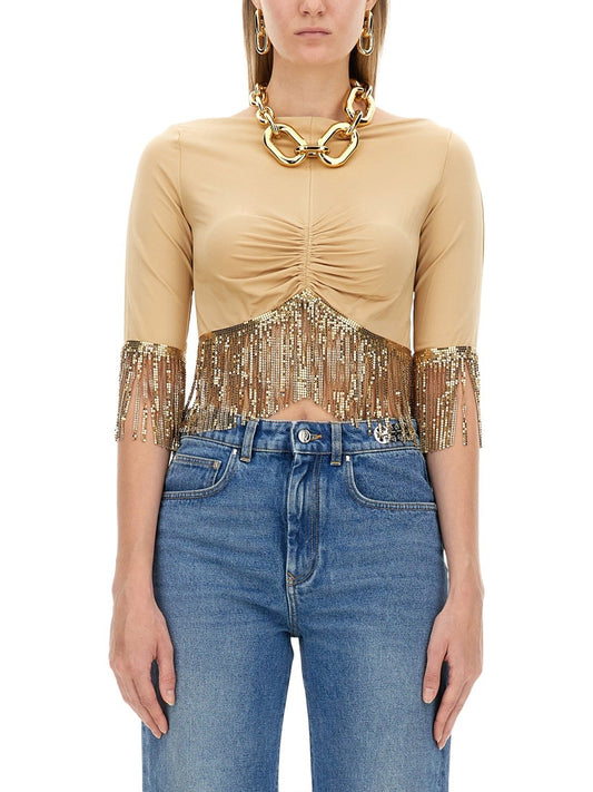 RABANNE TOP WITH BANGS