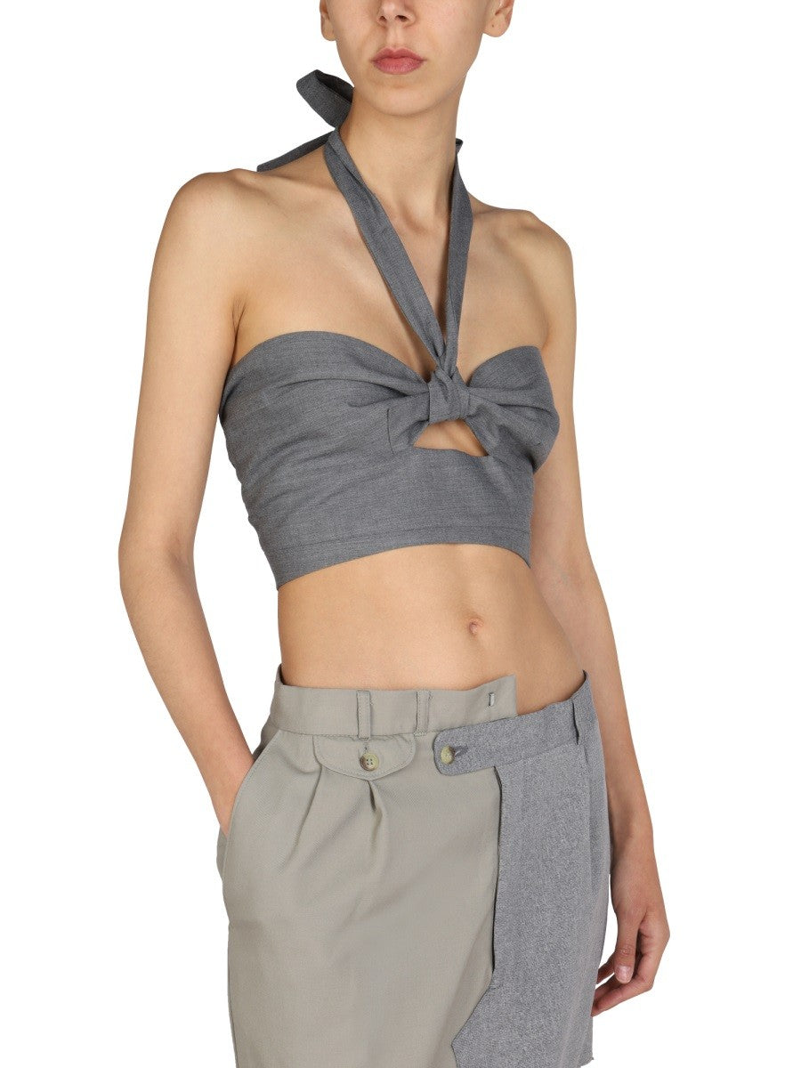 1/OFF TOP WITH CROSSED STRAPS