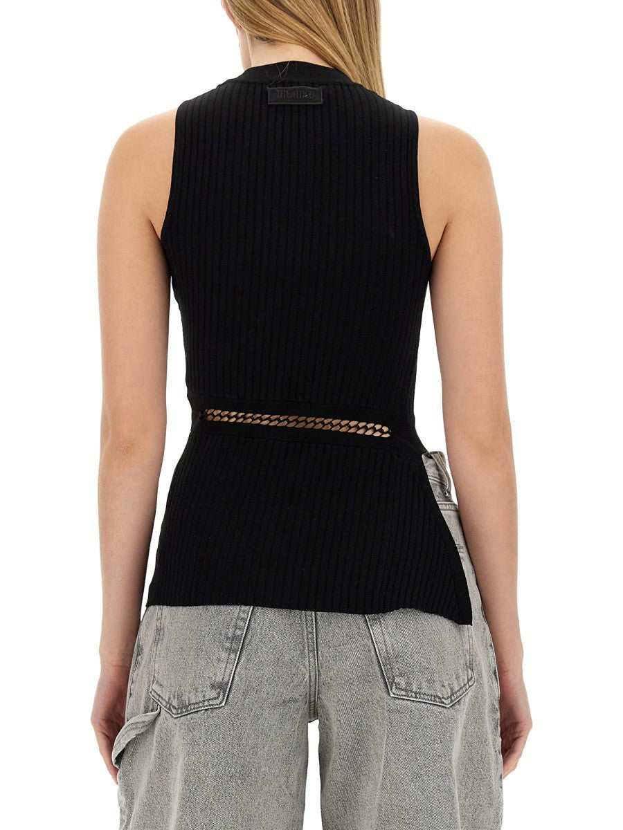 The Attico TOP WITH CUT OUT DETAILS