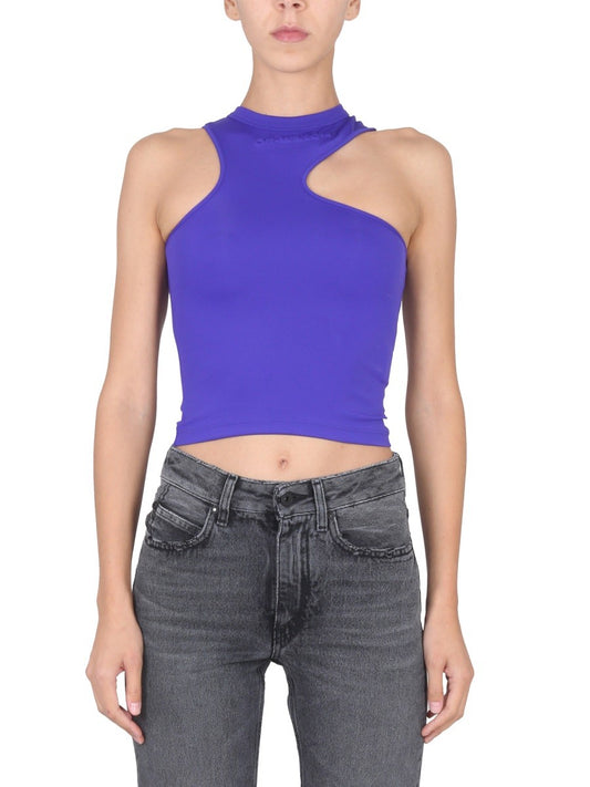 Off-white TOP WITH EMBOSSED LOGO