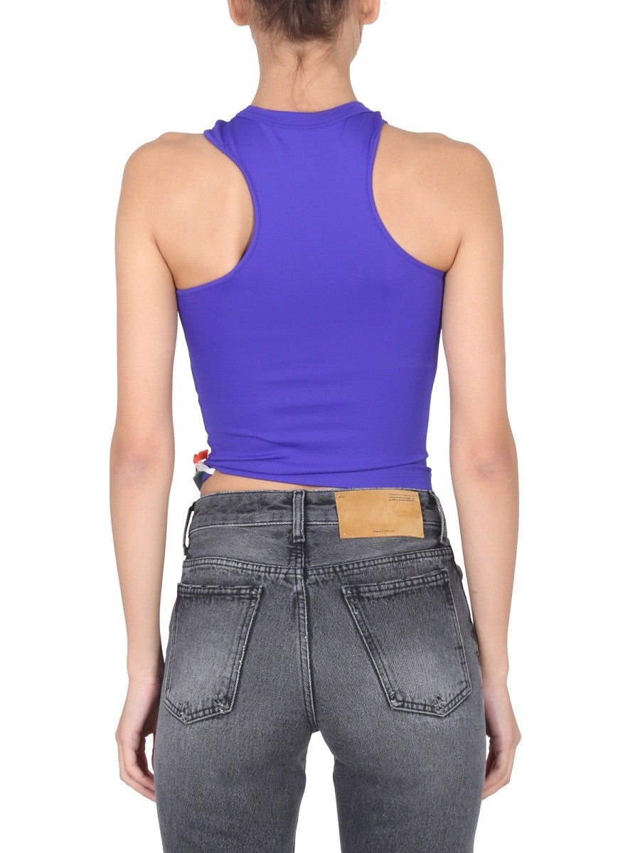 Off-white TOP WITH EMBOSSED LOGO