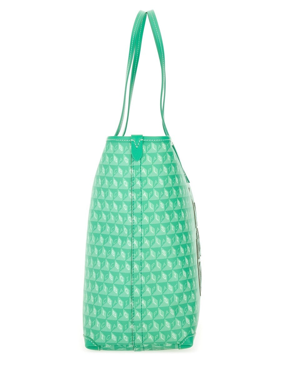 ANYA HINDMARCH TOTE BAG WITH "I AM A PLASTIC BAG" PATTERN