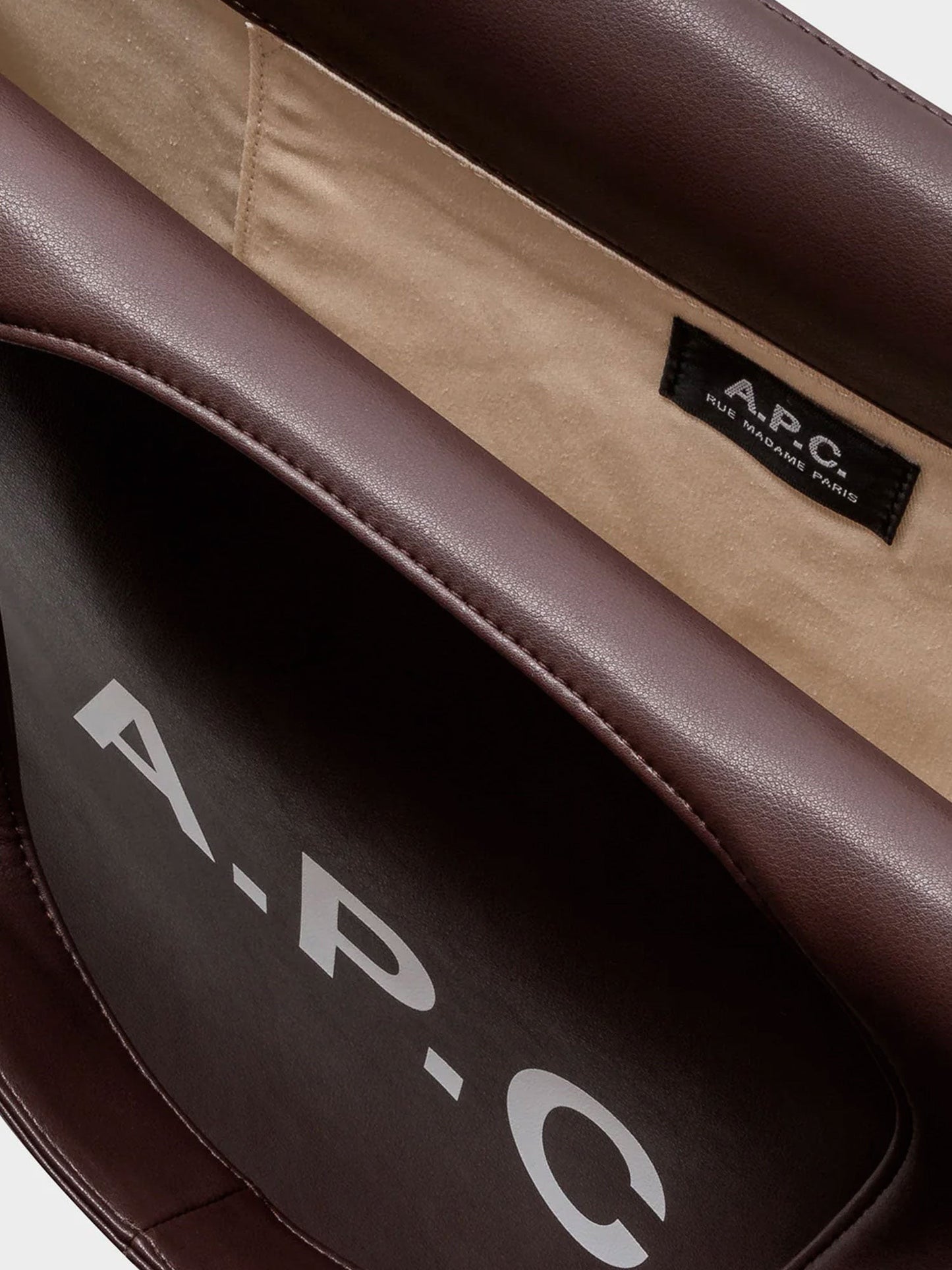 A.P.C. Tote Ninon leather shopping bag